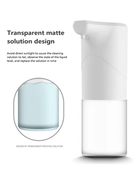 350ml Automatic Soap Dispenser Touchless Foam Dispenser Smart Induction Foam Liquid Soap Dispenser USB Charge Hand Sanitizer Hot