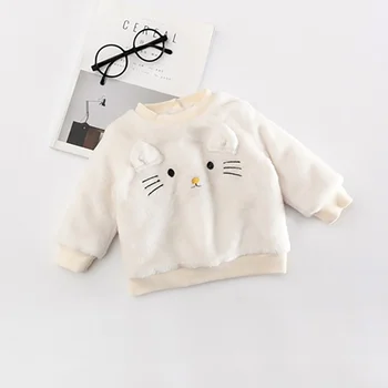 Autumn Baby Girl Cartoon Sweatshirt Long Sleeve Plush Outerwear Casual T-shirt Toddler Warm Clothes
Autumn Baby Girl Cartoon Sweatshirt Long Sleeve Plush Outerwear Casual T-shirt Toddler Warm Clothes