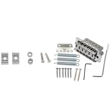 15Pcs Chrome Guitar Tremolo Bridge with Bar New & 1 Set Pure Vintage String Tree Kit
15Pcs Chrome Guitar Tremolo Bridge with Bar New & 1 Set Pure Vintage String Tree Kit