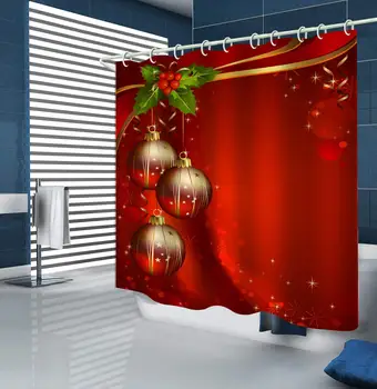 Christmas Red Lantern Print Shower Curtain Waterproof Polyester Cloth & Rustproof Copper Buckle Non-Pollution 71 x 78 inches
Christmas Red Lantern Print Shower Curtain Waterproof Polyester Cloth & Rustproof Copper Buckle Non-Pollution 71 x 78 inches