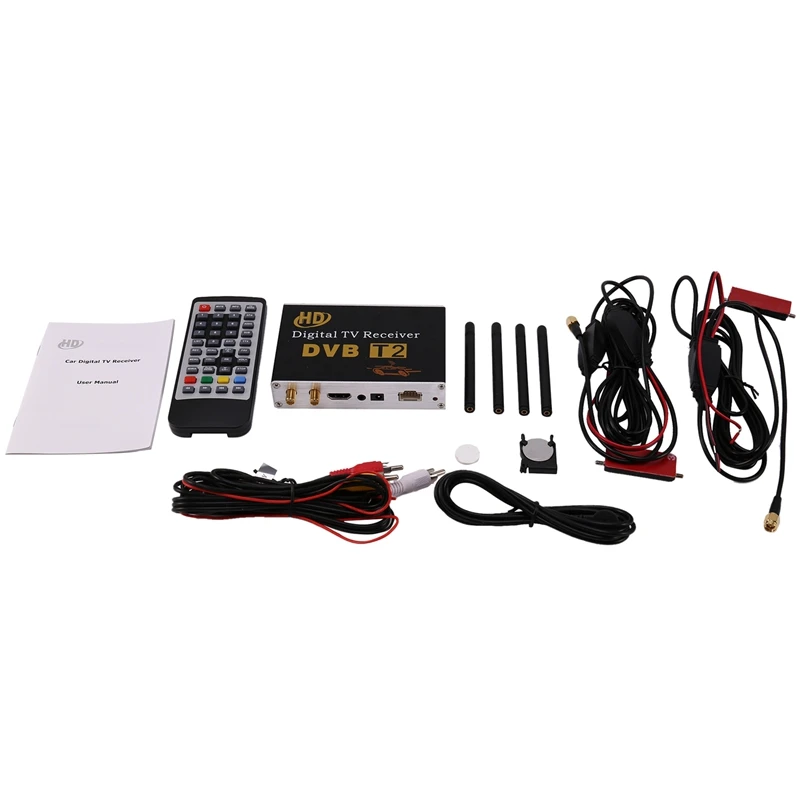 M-718 Antenna 2 Tuner Car HD DVB-T2 4 Video Output Cars Digital TV Turner Receiver Tv Box 120-150KMH Russia Hot
M-718 Antenna 2 Tuner Car HD DVB-T2 4 Video Output Cars Digital TV Turner Receiver Tv Box 120-150KMH Russia Hot