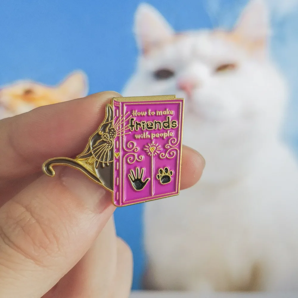 Cartoon Fun Purple Animal Cat Reading Study Enamel Brooch Friends Palm Dog Claw Alloy Badge Clothes Bag Pin Jewelry Gift For Kid
Cartoon Fun Purple Animal Cat Reading Study Enamel Brooch Friends Palm Dog Claw Alloy Badge Clothes Bag Pin Jewelry Gift For Kid