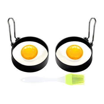 Stainless Steel Egg Ring, 2 Pieces Round Breakfast Household Cooking Tool, Round Egg Cooker Ring for Cooking Egg Mold
Stainless Steel Egg Ring, 2 Pieces Round Breakfast Household Cooking Tool, Round Egg Cooker Ring for Cooking Egg Mold