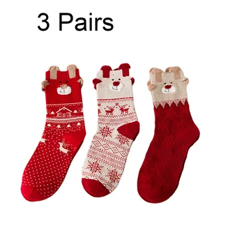3pairs Women Autumn Winter Cute Cartoon Comfy Gift Cotton Blend Funny Casual One Size Colorful Christmas Socks Adult Comfortable 
3pairs Women Autumn Winter Cute Cartoon Comfy Gift Cotton Blend Funny Casual One Size Colorful Christmas Socks Adult Comfortable