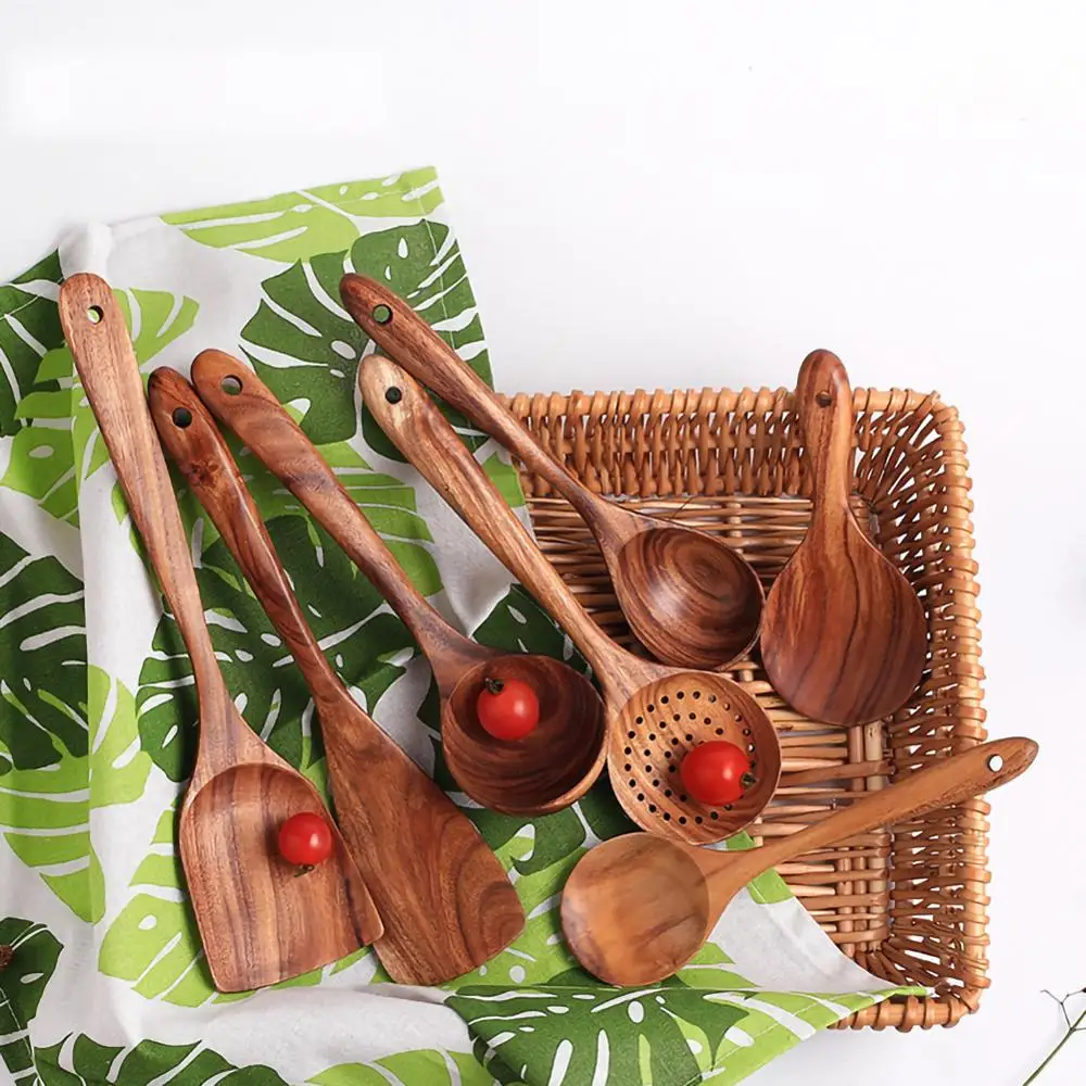 Natural Wood Tableware Spoon Ladle Turner Long Rice Colander Soup Skimmer Cooking Spoons Scoop Kitchen Tool Set
Natural Wood Tableware Spoon Ladle Turner Long Rice Colander Soup Skimmer Cooking Spoons Scoop Kitchen Tool Set