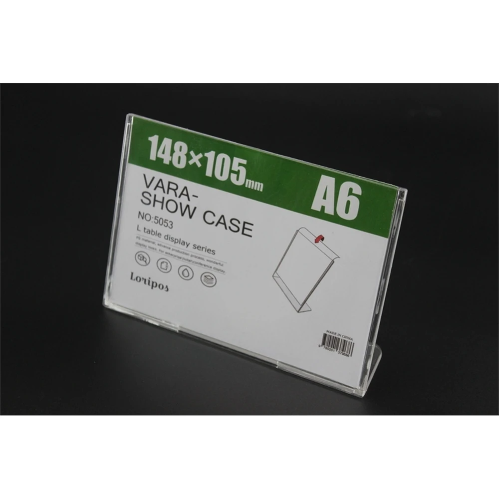 148*105mm A6 Clear Label Holder Case L Table Name Card Display Office Mall Logo Mark Brand Desk Sign Picture Photo Frame Stand
148*105mm A6 Clear Label Holder Case L Table Name Card Display Office Mall Logo Mark Brand Desk Sign Picture Photo Frame Stand