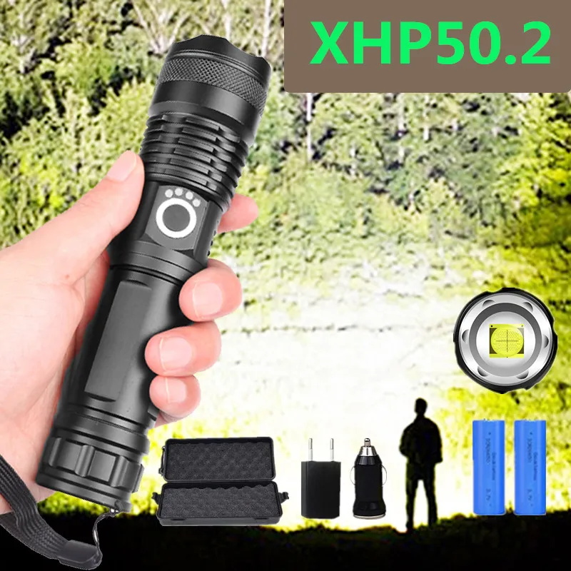 80000LM Drop Shipping xhp50.2 most powerful flashlight 5 Modes usb Zoom led torch 18650 or 26650 battery Best Camping, Outdoor
80000LM Drop Shipping xhp50.2 most powerful flashlight 5 Modes usb Zoom led torch 18650 or 26650 battery Best Camping, Outdoor
