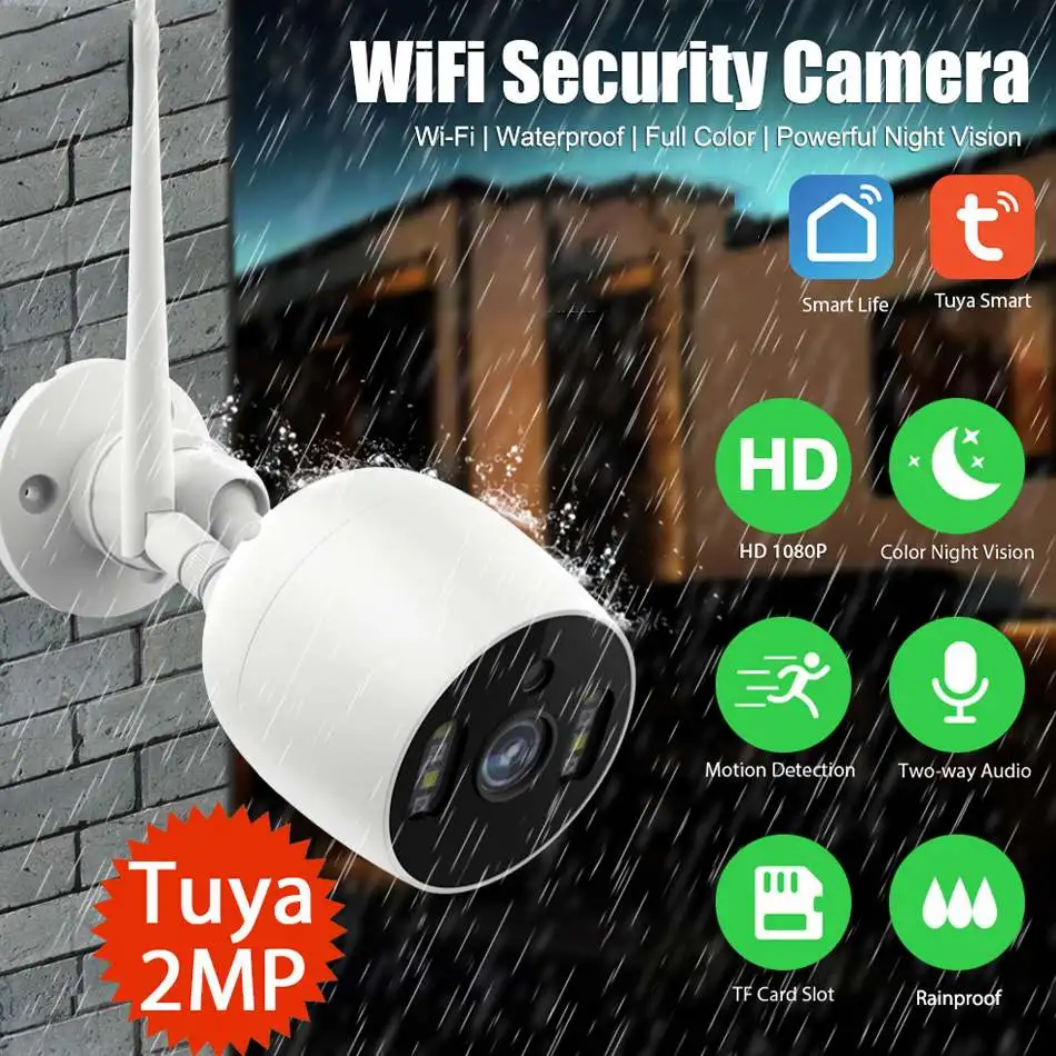 Smart Surveillance IP Camera Tuya wifi Wireless Security IP Camera Indoor Outdoor Waterproof Night Vision Infrared Two Way Audio
Smart Surveillance IP Camera Tuya wifi Wireless Security IP Camera Indoor Outdoor Waterproof Night Vision Infrared Two Way Audio