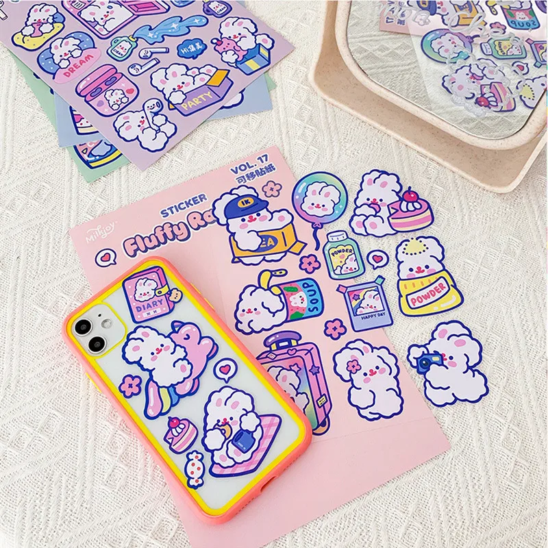 Yisuremia 1PC Lovely Fluffy Rabbit Kawaii Stickers For Scrapbooking DIY Ablum Diary Notebook Decorative School Stationery
Yisuremia 1PC Lovely Fluffy Rabbit Kawaii Stickers For Scrapbooking DIY Ablum Diary Notebook Decorative School Stationery