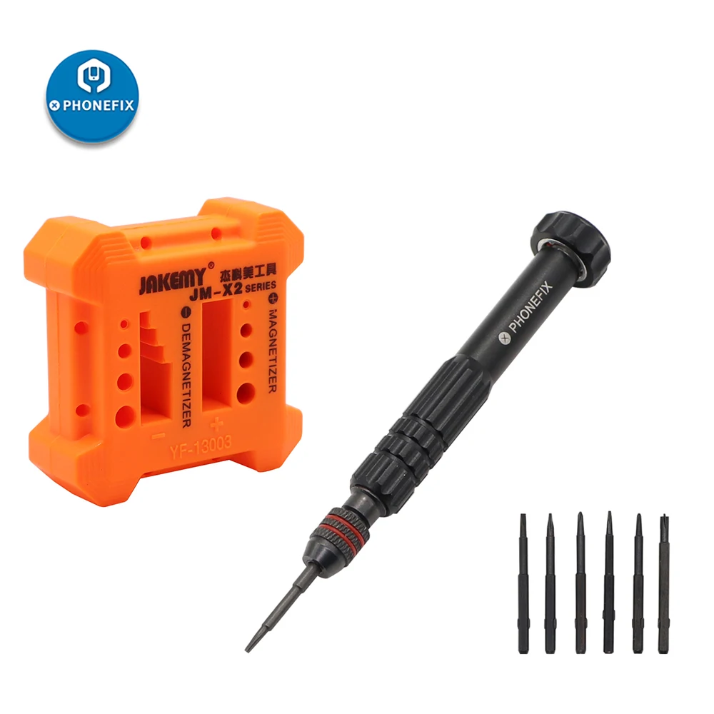 6 in 1 Mini Screwdriver Set Opening Hand Tool for iPhone 6 6S 7 8 X XS 11Pro MAX Magnetic Degaussing Magnetizer Demagnetizer
6 in 1 Mini Screwdriver Set Opening Hand Tool for iPhone 6 6S 7 8 X XS 11Pro MAX Magnetic Degaussing Magnetizer Demagnetizer