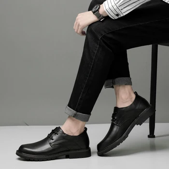 Natural Cow Leather Men Shoes Handmade Retro Casual Shoes Fashion Autumn Wear-Resistant Shoes Men
Natural Cow Leather Men Shoes Handmade Retro Casual Shoes Fashion Autumn Wear-Resistant Shoes Men