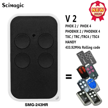 Garage remote control for V2 PHOX 2 / PHOENIX 4 Rolling code 433.92MHz transmitter gate command 2020 new
Garage remote control for V2 PHOX 2 / PHOENIX 4 Rolling code 433.92MHz transmitter gate command 2020 new
