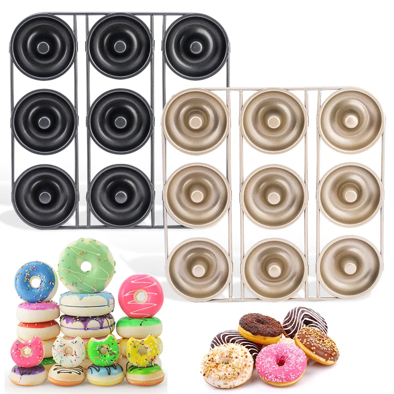 9 Cavities Donuts Mold Non Stick Coating Tool Dessert Pan For Baking Accessories Oven Safe To 450°F
9 Cavities Donuts Mold Non Stick Coating Tool Dessert Pan For Baking Accessories Oven Safe To 450°F