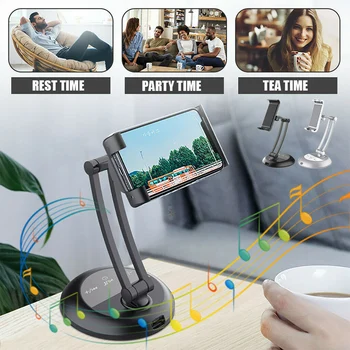 Bluetooth Speaker Desktop Live with Charging Mobile Phone Tablet PC Stand Holder KQS8
Bluetooth Speaker Desktop Live with Charging Mobile Phone Tablet PC Stand Holder KQS8