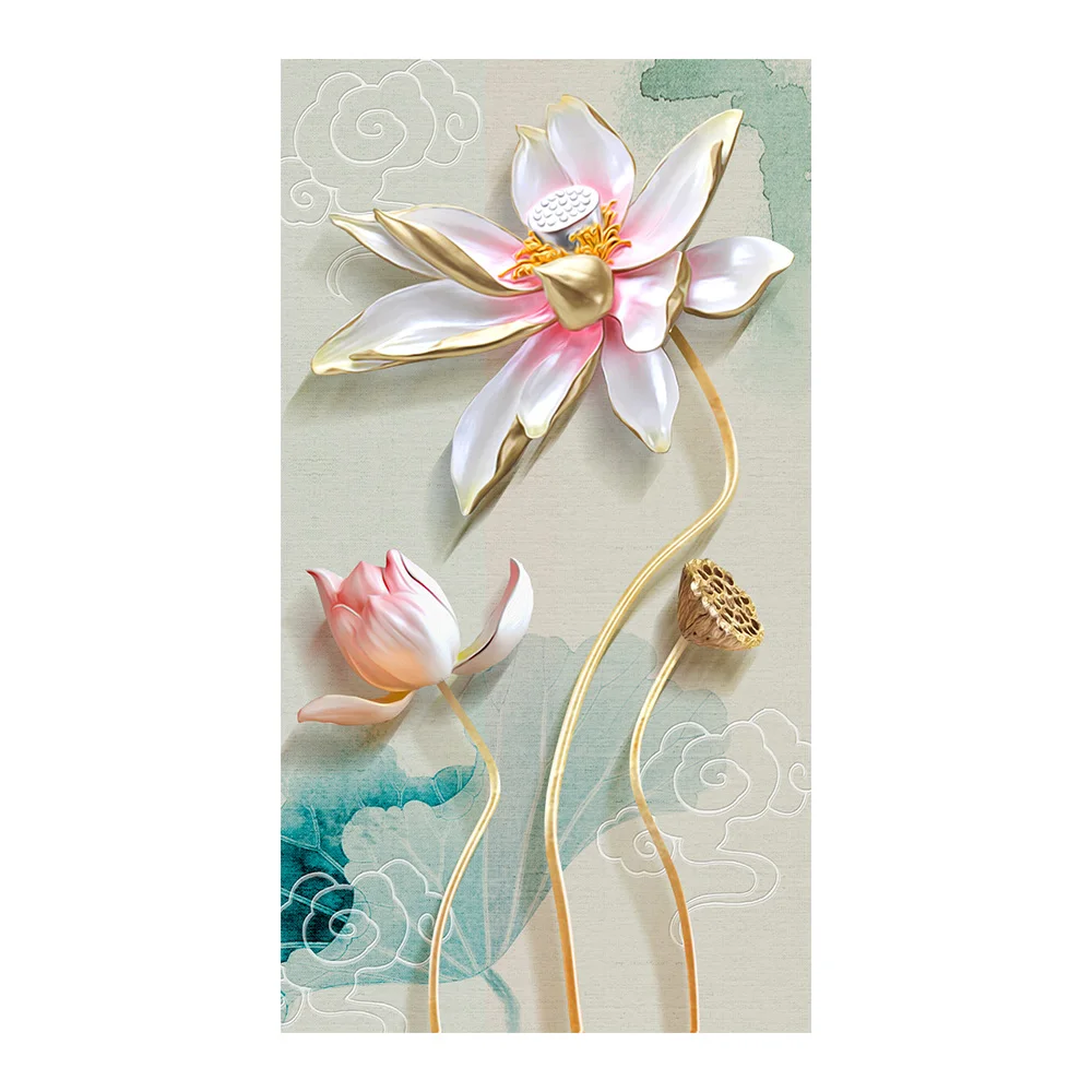 Relief Lotus flower Diamond Painting Floral Round Full Drill Nouveaute DIY Mosaic Embroidery 5D Cross Stitch home decor gifts 
Relief Lotus flower Diamond Painting Floral Round Full Drill Nouveaute DIY Mosaic Embroidery 5D Cross Stitch home decor gifts
