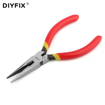 DIYFIX 1PC Long Nose Electronic Cutting Mini Pliers Scissors Wires Cutter Removal Hand Repair Tools Straight Tip Industry Tool