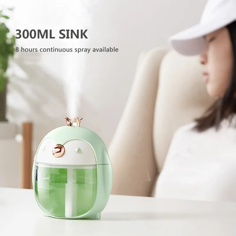 300ML Penguin Humidifier Ultrasonic Air Purifier Nano atomization Humidifier Desktop Car USB Aroma Humidifier LED Lumino oxygen
300ML Penguin Humidifier Ultrasonic Air Purifier Nano atomization Humidifier Desktop Car USB Aroma Humidifier LED Lumino oxygen