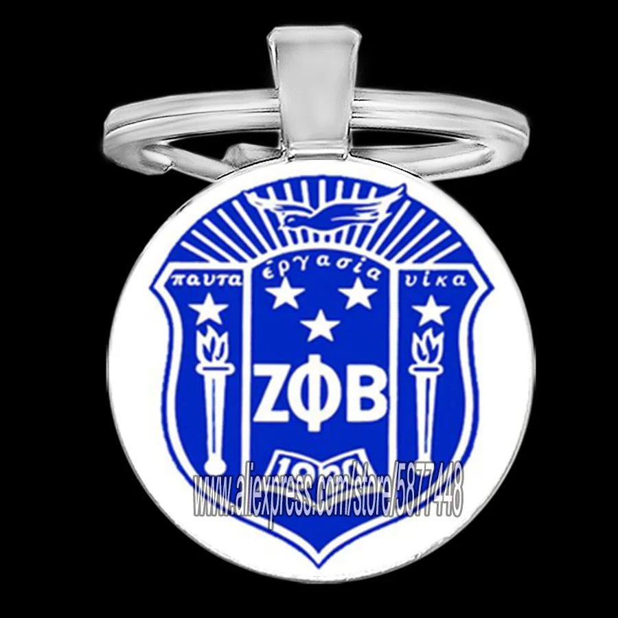 Artwork ZETA PHI BETA Man Keychain ZPB Letter Greek Nameplate Key Ring for Women | Украшения и аксессуары