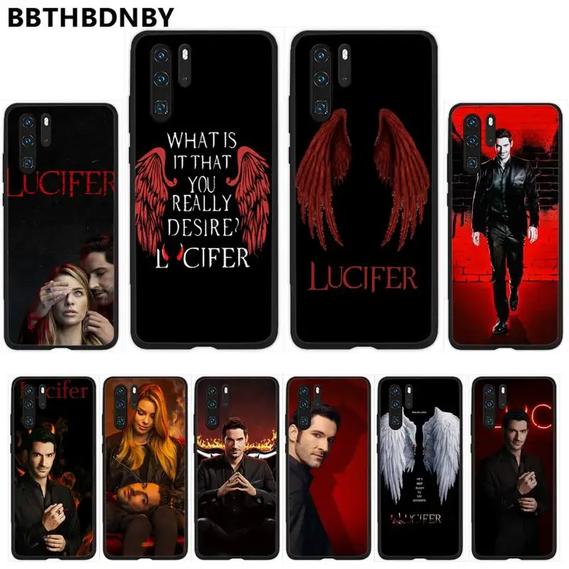 

American TV Degenerate angel Lucifer Phone Case For Huawei Y5 Y6 II Y7 Y9 PRIME 2018 2019 NOVA3E P20 PRO P10 Honor 10