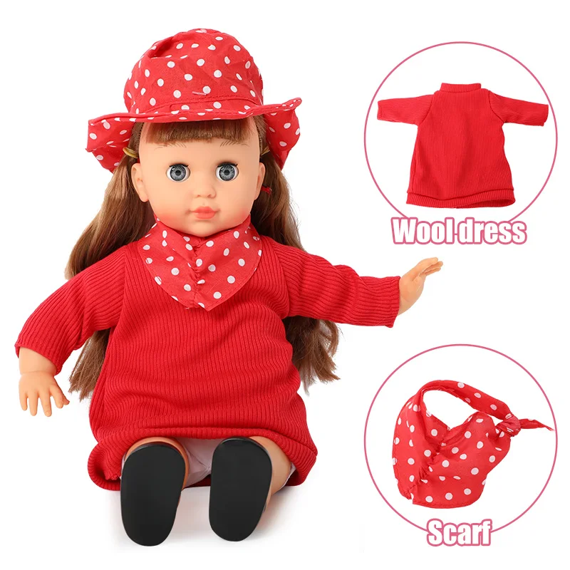 Кукла реборн 14 дюймов детские игрушки с длинными волосами 36 см мягкие