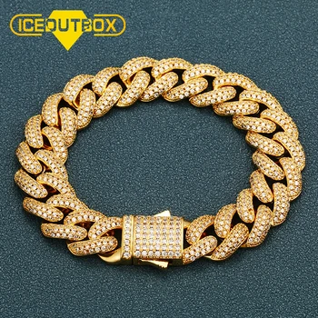 ICEOUTBOX 15mm Heavy Miami Cuban Link Bracelet Full Iced Out Choker Chain For Men's Hip Hop Jewelry Rapper Necklaces Dad Gifts
ICEOUTBOX 15mm Heavy Miami Cuban Link Bracelet Full Iced Out Choker Chain For Men's Hip Hop Jewelry Rapper Necklaces Dad Gifts