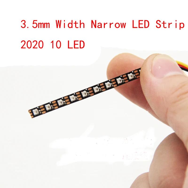 3.5mm Width WS2812 flexibleLED Strip Board Chip 5V with 10 2020 LED RGB IC Built-in 50mm length for Whoop FPV Racing
3.5mm Width WS2812 flexibleLED Strip Board Chip 5V with 10 2020 LED RGB IC Built-in 50mm length for Whoop FPV Racing