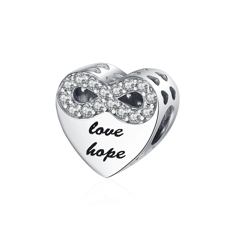 925 Sterling Silver Infinite Love Beads Heart Charms Fit European Bracelet for Women Girls Birthday's Jewelry Gifts
925 Sterling Silver Infinite Love Beads Heart Charms Fit European Bracelet for Women Girls Birthday's Jewelry Gifts