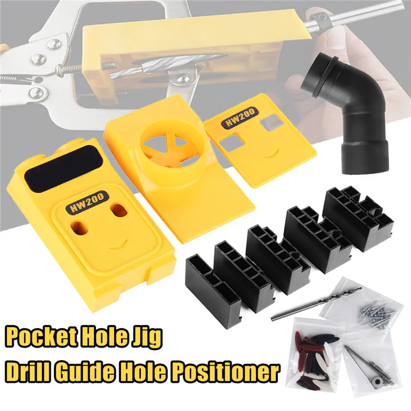 Pockets Oblique Hole Jig Drill Guide Hole Positioner Locator Woodworking DIY Tool Kit Suitable for DIY Carpentry Tools
Pockets Oblique Hole Jig Drill Guide Hole Positioner Locator Woodworking DIY Tool Kit Suitable for DIY Carpentry Tools