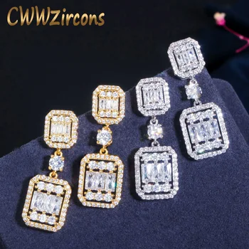 CWWZircons Gorgeous Dangle Drop Cubic Zirconia Crystal 18k Yellow Gold Silver Earrings for Women Luxury Wedding Jewelry CZ720
CWWZircons Gorgeous Dangle Drop Cubic Zirconia Crystal 18k Yellow Gold Silver Earrings for Women Luxury Wedding Jewelry CZ720