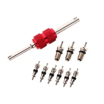 10Pcs/Set Car Air Conditioner Valve Core With Wrench Removal Tool Vehicle Auto Car A/C Air Conditioning System Repair Kit
10Pcs/Set Car Air Conditioner Valve Core With Wrench Removal Tool Vehicle Auto Car A/C Air Conditioning System Repair Kit