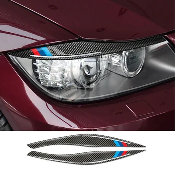 2pcs Carbon Fiber Headlights Eyebrows Eyelids Car Stickers For BMW E90 Front Headlamp Eyebrows 3 series 2005-2012 accessories
2pcs Carbon Fiber Headlights Eyebrows Eyelids Car Stickers For BMW E90 Front Headlamp Eyebrows 3 series 2005-2012 accessories