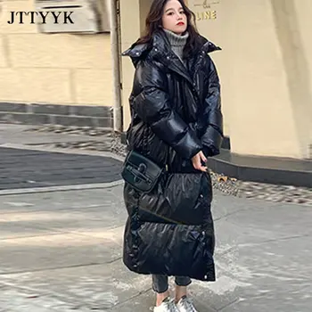 Winter New Over-the-knee Down Parka Jacket Womens Large Size Snow Coat Hooded Stand Collar Warm Parkas High Quality Female Coats
Winter New Over-the-knee Down Parka Jacket Womens Large Size Snow Coat Hooded Stand Collar Warm Parkas High Quality Female Coats