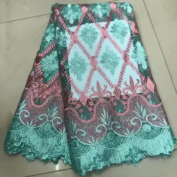 Hot Sale Green Color African Lace Fabric For Wedding France Tulle Embroidered lace Fabric High Quality With stones 5yards/lot
Hot Sale Green Color African Lace Fabric For Wedding France Tulle Embroidered lace Fabric High Quality With stones 5yards/lot