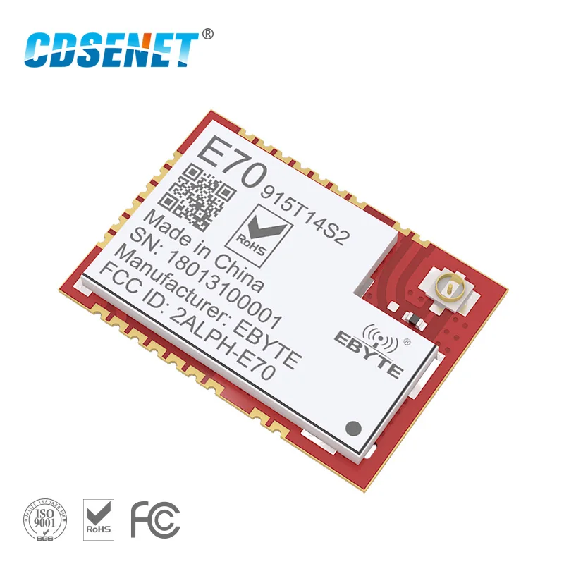 E70-915T14S2 CC1310 915MHz IOT SMD rf Wireless uhf Module UART IOT Wireless Transmitter and Receiver with RSSI
E70-915T14S2 CC1310 915MHz IOT SMD rf Wireless uhf Module UART IOT Wireless Transmitter and Receiver with RSSI