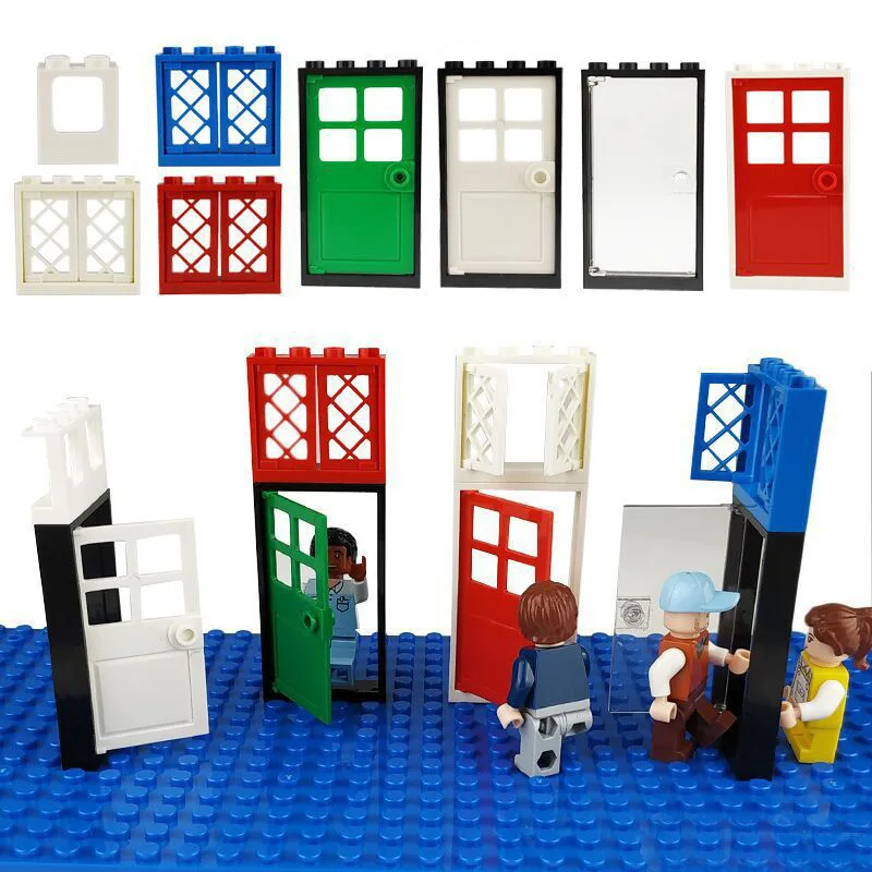 City Accessories Building Blocks House Fence Streetscape Green Plant Trees Parts Bricks Window Wall Door Toy Building Blcok Toys
City Accessories Building Blocks House Fence Streetscape Green Plant Trees Parts Bricks Window Wall Door Toy Building Blcok Toys