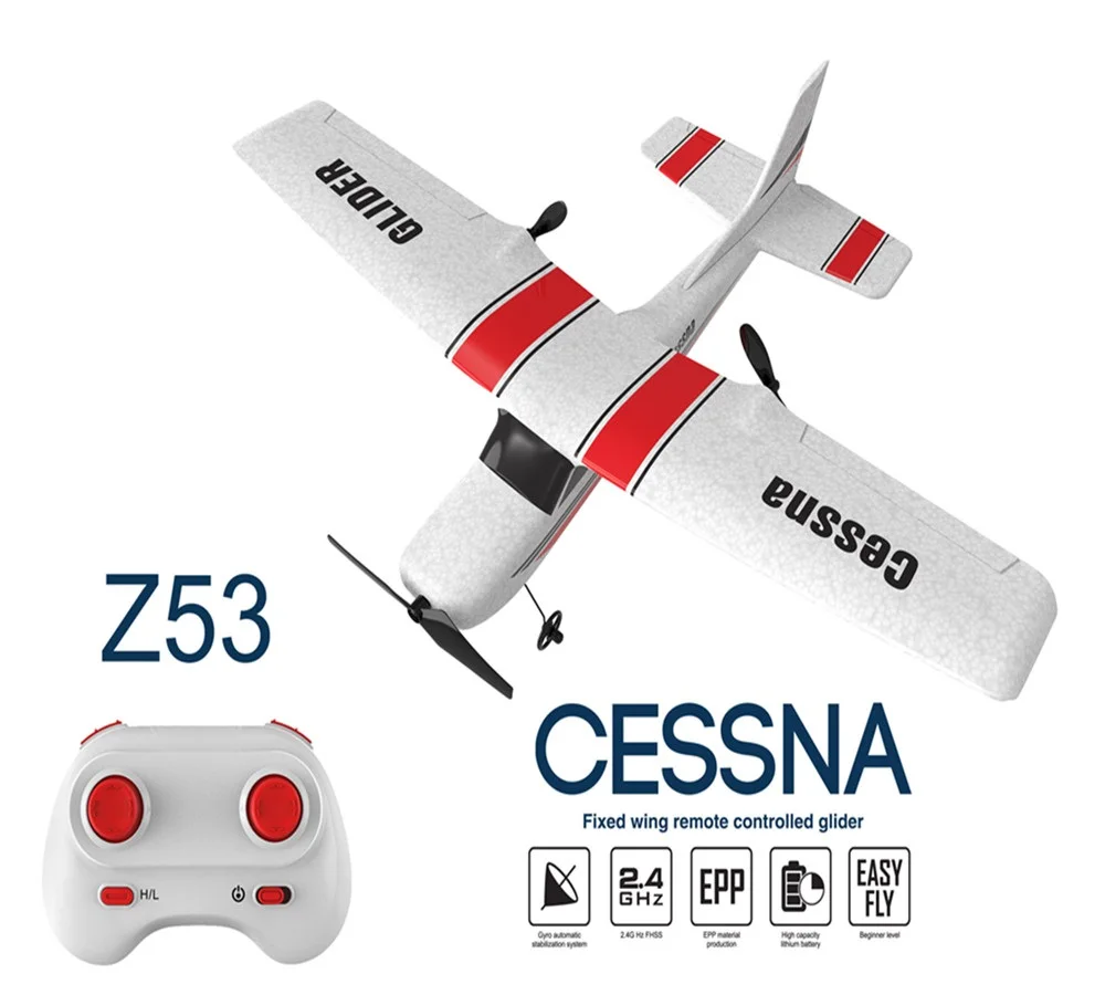 Remote Glider Remote Control Drone EPP Foam Aircraft Z53 182T 2.4Ghz Low Power Protection Flight 25 minutes Toys For Children
Remote Glider Remote Control Drone EPP Foam Aircraft Z53 182T 2.4Ghz Low Power Protection Flight 25 minutes Toys For Children