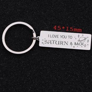 Lovers And Couple Exclusive Keychain I Love You To Saturn & Back Hand Stamped Jewelry For Girlfriend Gift Fashion Tag
Lovers And Couple Exclusive Keychain I Love You To Saturn & Back Hand Stamped Jewelry For Girlfriend Gift Fashion Tag