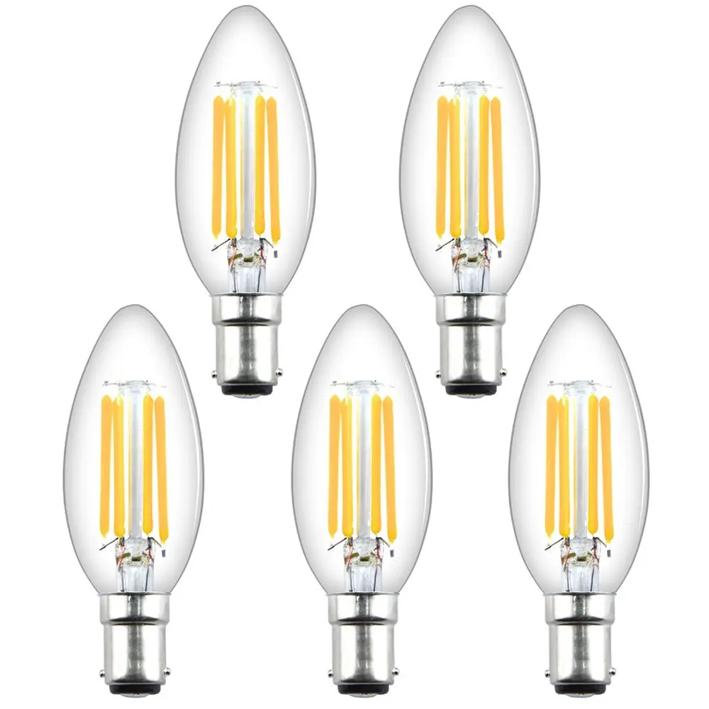 

100% Original 4W C35 LED Light Bulbs B15 LED Bulb 40W Incandescent Replacement Filament Candle Bulb For Indoor Lighting