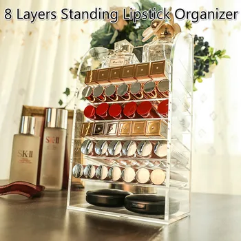 Acrylic Lipstick Organizer Cosmetics/Makeup Organizer for Nail Polish/Eye shadow/Lipstick Organizer 8 Layers Storage Holder
Acrylic Lipstick Organizer Cosmetics/Makeup Organizer for Nail Polish/Eye shadow/Lipstick Organizer 8 Layers Storage Holder