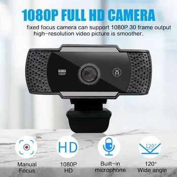 HD 1080P Web Cam with Microphone 5 Megapixel Autofocus Computer Camera Desktop PC Video Calling Webcam Camera kamera internetowa
HD 1080P Web Cam with Microphone 5 Megapixel Autofocus Computer Camera Desktop PC Video Calling Webcam Camera kamera internetowa