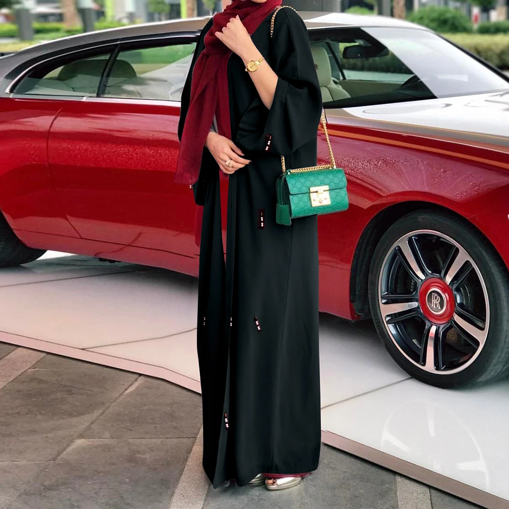 Eid Mubarak Abaya Dubai Kaftan Turkey Kimono Cardigan Hijab Muslim Dress Robe American Islamic Clothing Abayas For Women Femme
Eid Mubarak Abaya Dubai Kaftan Turkey Kimono Cardigan Hijab Muslim Dress Robe American Islamic Clothing Abayas For Women Femme