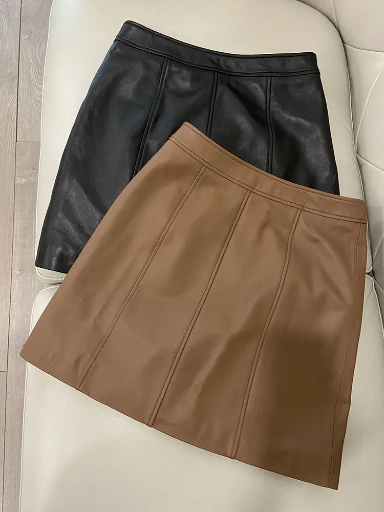 Women's Leather Skirt High Waisted 2024 New Korean Fashion Genuine Leather Mini Skirt Female Clothing
Women's Leather Skirt High Waisted 2024 New Korean Fashion Genuine Leather Mini Skirt Female Clothing
