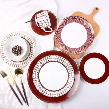 European Style red design dinner plate sets ceramic & popular home use fine bone china dinnerware sets porcelain
European Style red design dinner plate sets ceramic & popular home use fine bone china dinnerware sets porcelain
