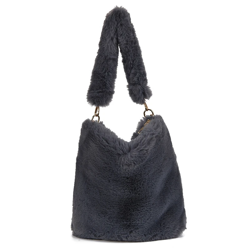 Ladies Shoulder Bucket Bag Fashion Ladies Chain Messenger Bag Faux Fur Plush Tote
Ladies Shoulder Bucket Bag Fashion Ladies Chain Messenger Bag Faux Fur Plush Tote