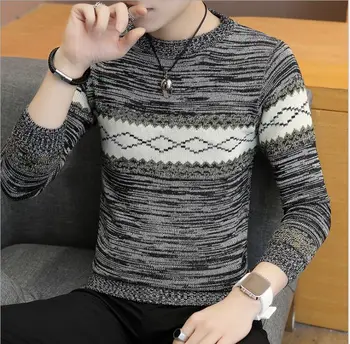 Warm Autumn Knitwear Pull Homme Knitted Sweaters and Pullovers Long Sleeve Men Jumpers 2019 New Men's Clothes Tops Sueter Hombre 
Warm Autumn Knitwear Pull Homme Knitted Sweaters and Pullovers Long Sleeve Men Jumpers 2019 New Men's Clothes Tops Sueter Hombre