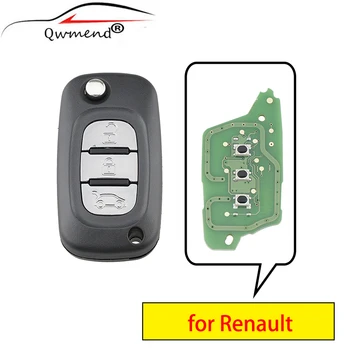 QWMEND 3 Buttons Smart Car Key for Renault Megane III 3 / Scenic III 3 / Fluence 2009-2015 Car Remote Key 433mhz PFC7961 Chip
QWMEND 3 Buttons Smart Car Key for Renault Megane III 3 / Scenic III 3 / Fluence 2009-2015 Car Remote Key 433mhz PFC7961 Chip