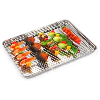 Baking Sheet and Cooling Rack Set, Stainless Steel Cookie Sheet and Rack Set,16 Inch Healthy & Non Toxic & Rustproof & Easy Clea
Baking Sheet and Cooling Rack Set, Stainless Steel Cookie Sheet and Rack Set,16 Inch Healthy & Non Toxic & Rustproof & Easy Clea
