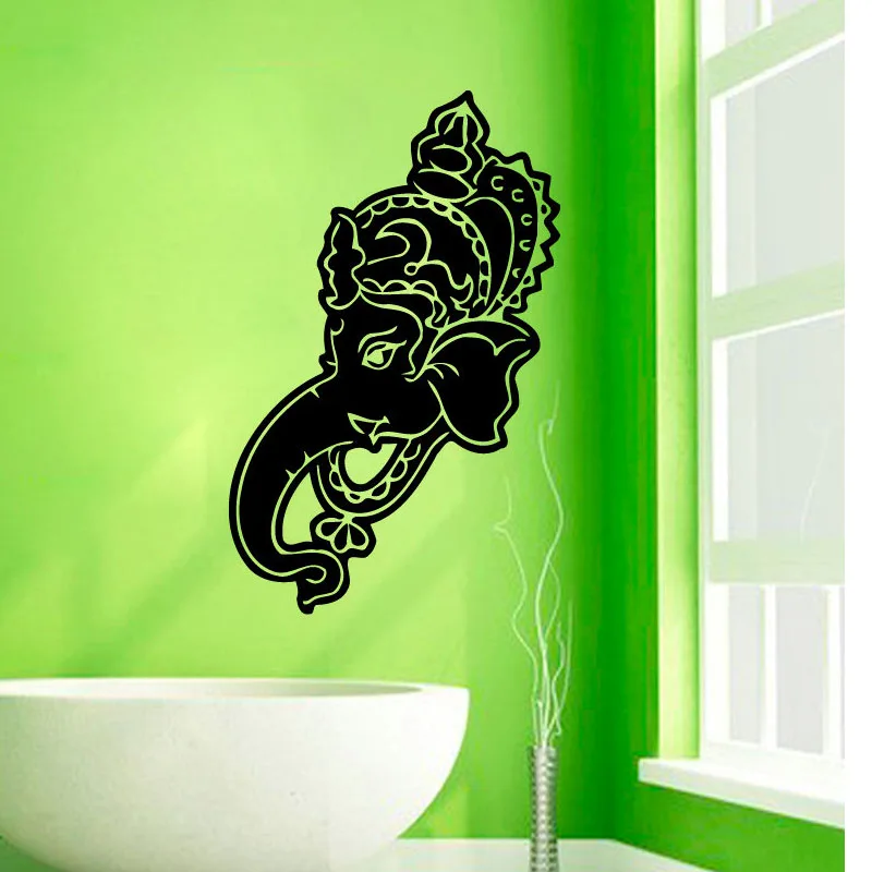 WJWY Indian Religious Wall Stickers Head Of Elephant Pattern Vinyl Art Wall Decals Home Decor For Living Room Bedroom
WJWY Indian Religious Wall Stickers Head Of Elephant Pattern Vinyl Art Wall Decals Home Decor For Living Room Bedroom