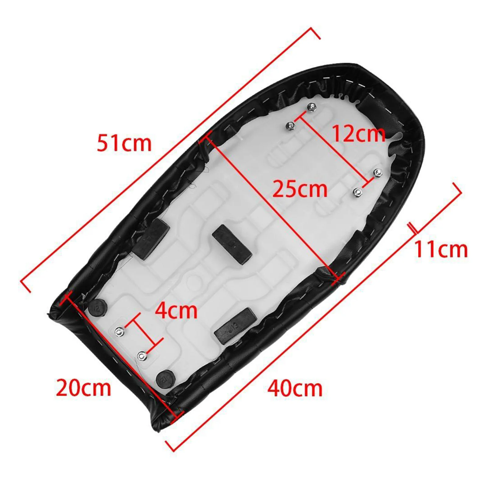Universal Motorcycle Cafe Racer Seat Vintage Saddle Flat Pan Pad Retro Seat Grid For Honda CB125/175 KAWASAKI SUZUKI YAMAHA BMW