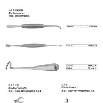 JZ Cardiothoracic instrument Medical Rib Closure device sternum orthopedic heart artery clamp rasptories approximator perforator